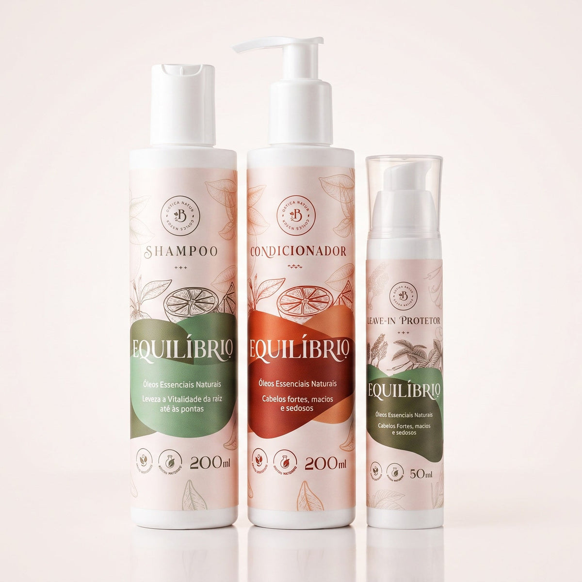 Kit Estrela – Shampoo, Condicionador e Leave-in | Linha Equilíbrio