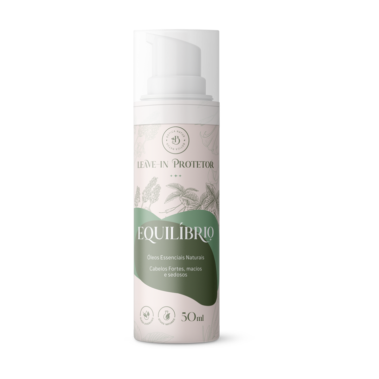 Leave-in Protector Linha Equilíbrio – Brilho e Anti-frizz com Jojoba e Argan | Botica Natur